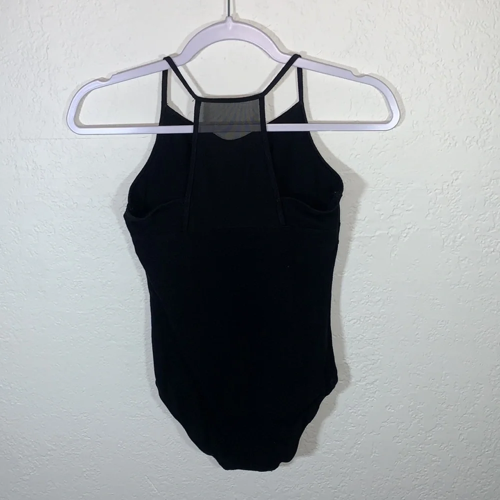 Justice Active Girls Black Sleeveless Leotard – Size 14